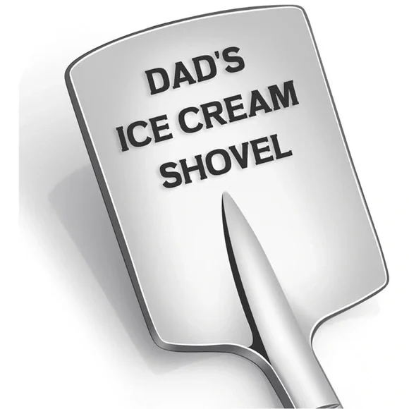 Lot of 11 Dad's Ice Cream Shovel - Silver set of 4 ice cream spoons 6 pieces .