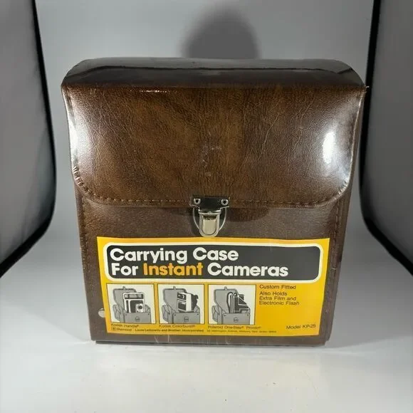 Vintage Diamond Deluxe Camera Case Model Kp-25‎ Kodak Brown Faux Leather New NIP