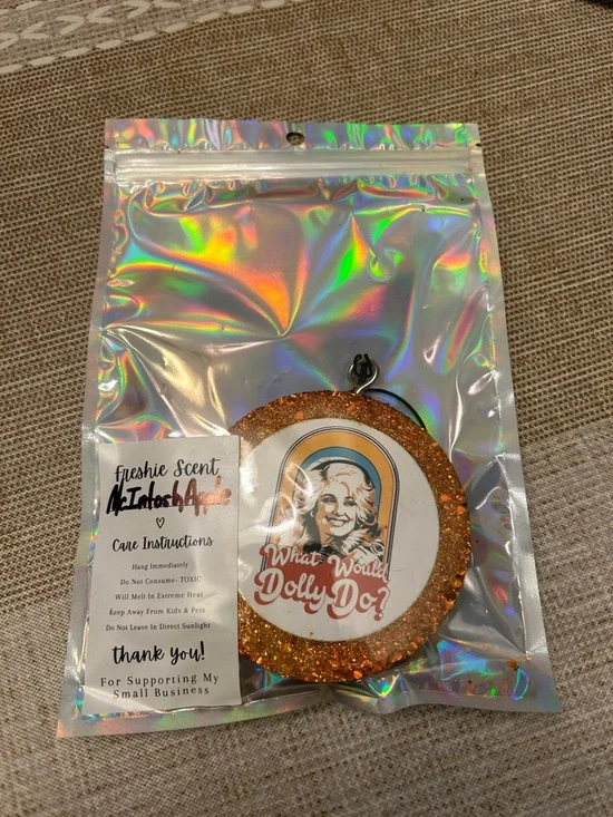 What Would Dolly Do? Glitter Orange Air Freshener by (no brand)