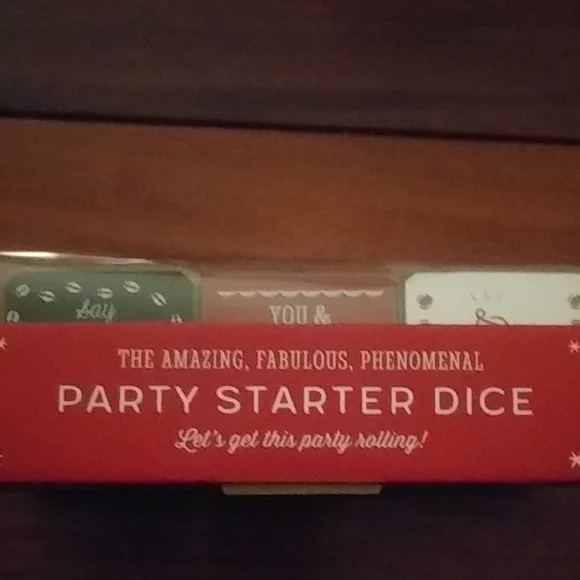 Demdaco Party Starter Dice - Red and White