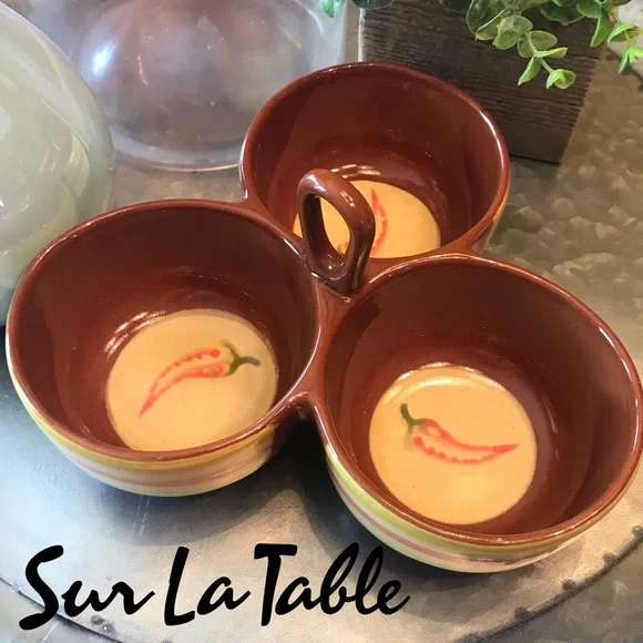 Sur La Table Triple Condiment Server