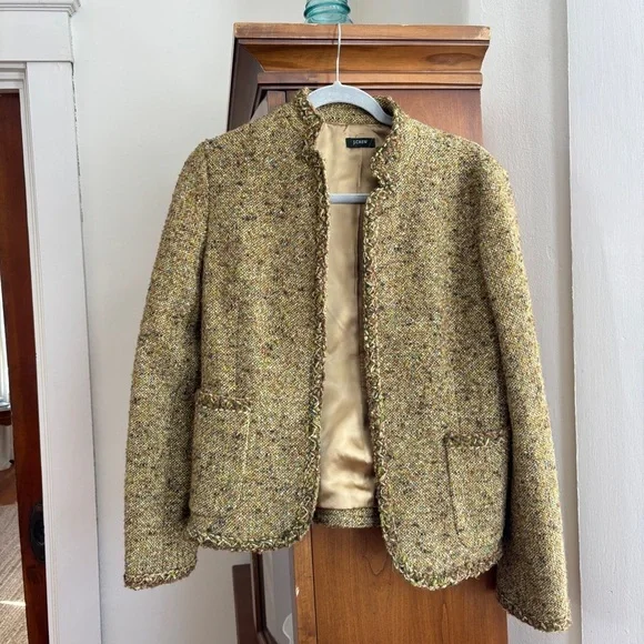 J. Crew Fall 2005 Green Wool Blend Blazer / Lady Jacket