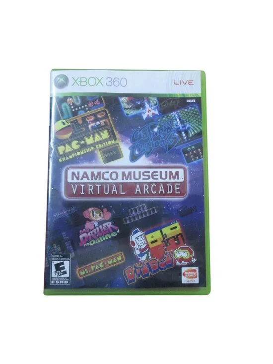 Namco Museum: Virtual Arcade (Microsoft Xbox 360, 2008) With Manual