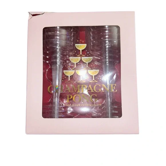 Champagne Pong Party Set - Pink Packaging