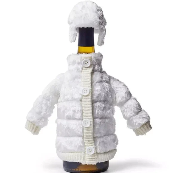 Sur La Table Fur Bottle Coat & Hat