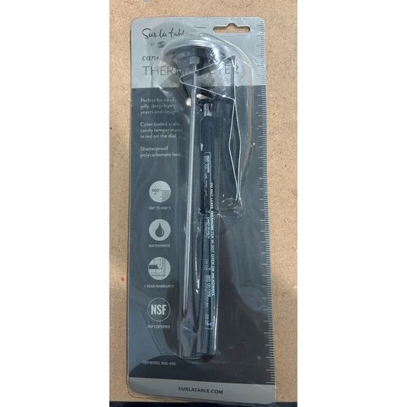 Sur La Table Candy & Deep Fry Thermometer‎ Waterproof NSF Certified New