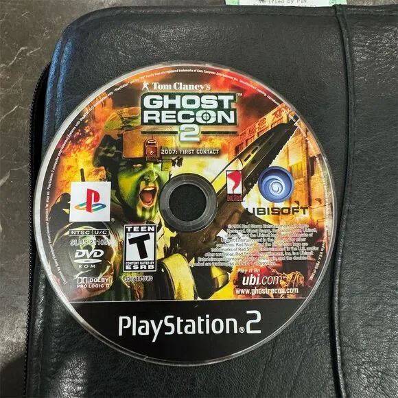 Tom Clancy's Ghost Recon 2 PS2 Game Disc Tactical Shooter Ubisoft