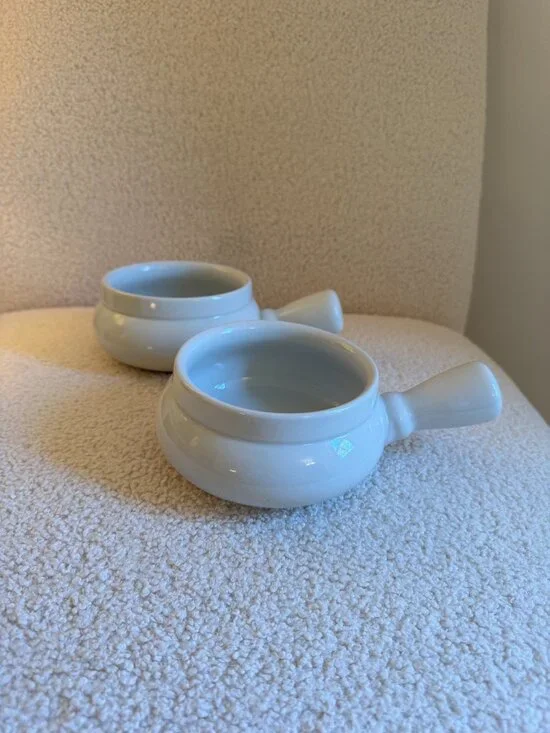 Set of 2 Sur La Table French Onion Soup Bowls