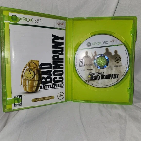Battlefield Bad Company Gold Edition Xbox 360‎ EA Games CIB Microsoft 2008 NTSC