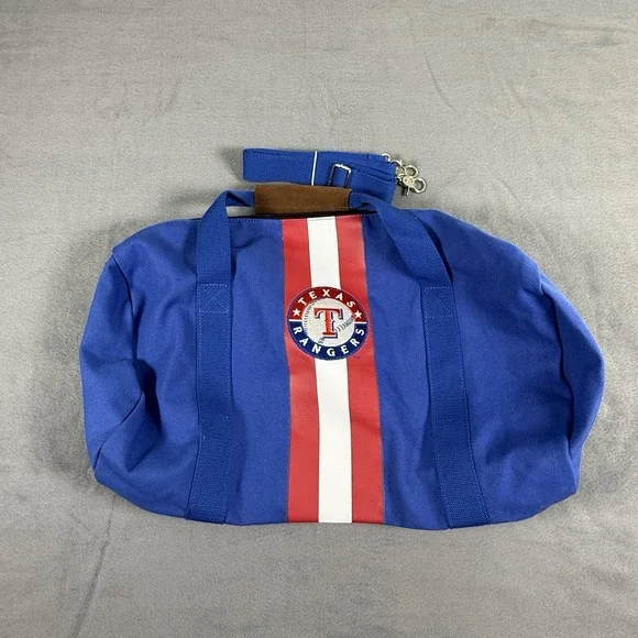 VINTAGE CANVAS TEXAS‎ RANGERS MLB Baseball Club Gym Duffel Bag
