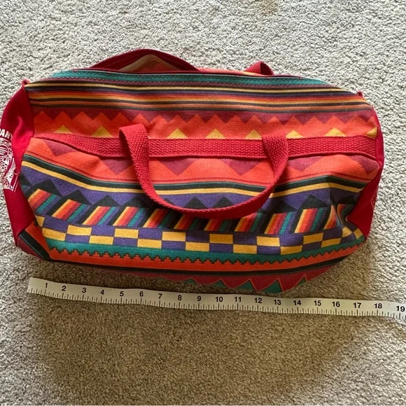 Vintage Geometric Duffel Bag