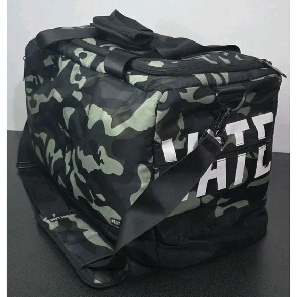 RARE‎ Private Label Duffle TRAVEL BAG Limited Edition Black Green Camo Full Size