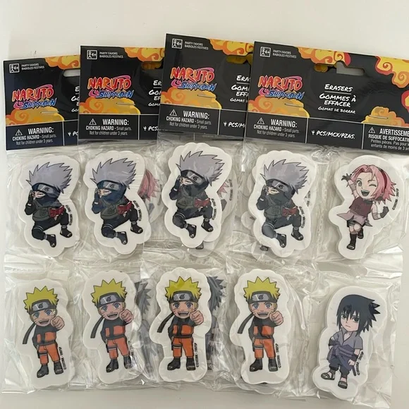 Naruto Shippuden Eraser Packs