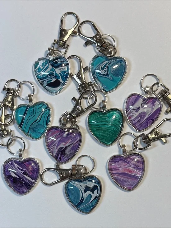 Heart shape keychains