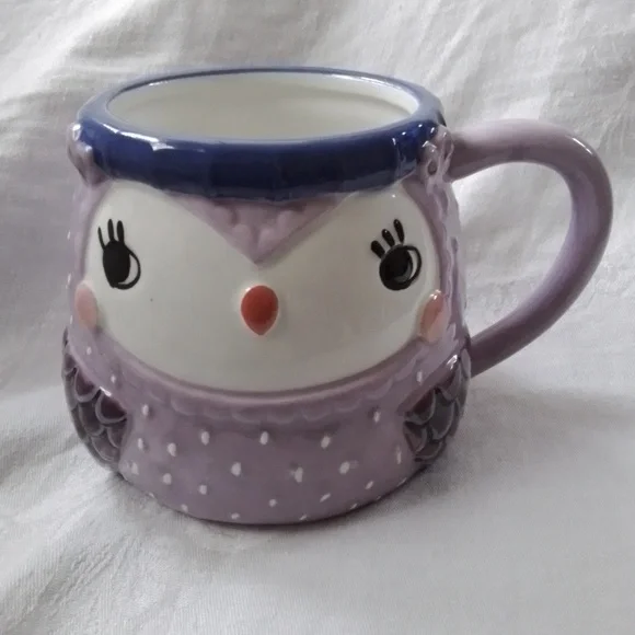 Sur La Table Earthenware Owl Mug