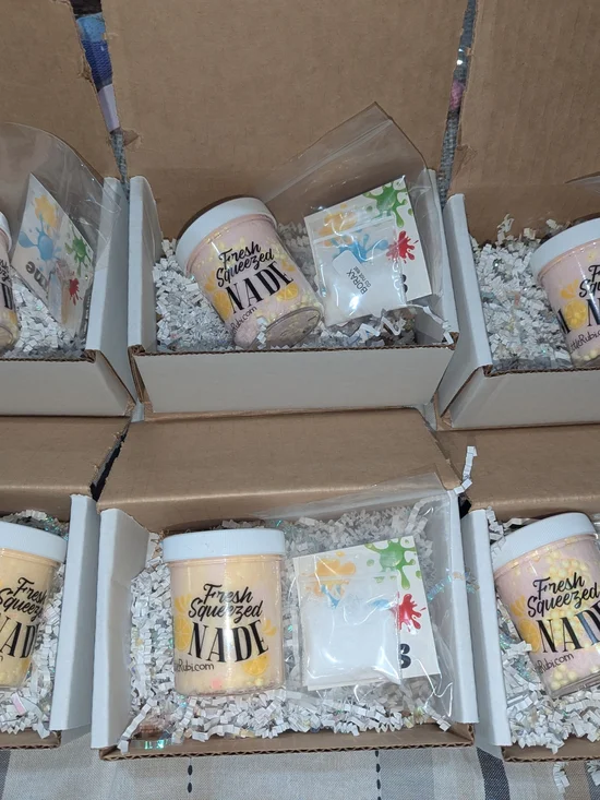 6 Boxes Slime Party Gift Box Favors Lemonade 🍋 Snow