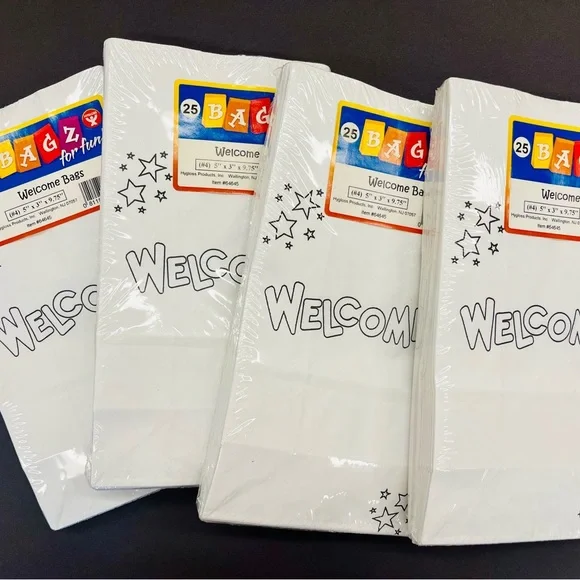 White Welcome Bags
