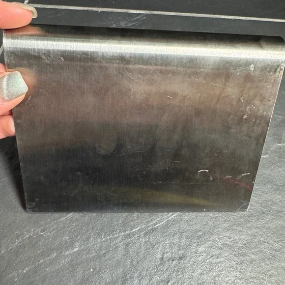 Sur La Table Stainless Steel Bench Scraper Dough Knife with Measurements 6 Inch
