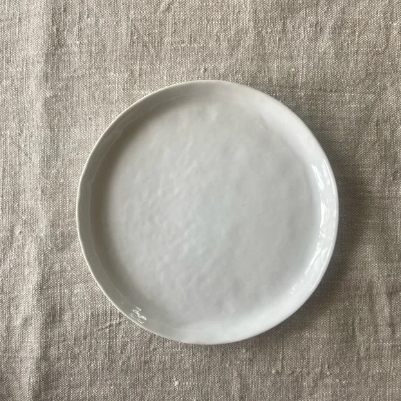 Sur La Table white porcelain plate