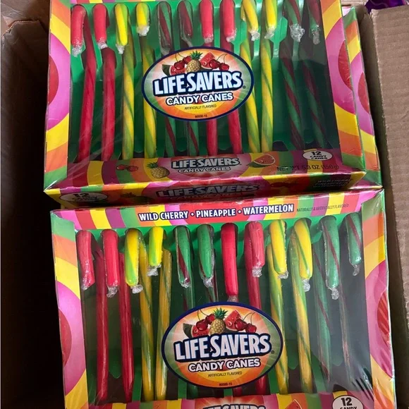 Life Savers Candy Canes - 2 Boxes (24 total)