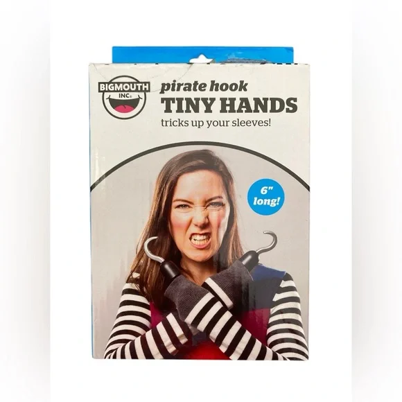 Tiny Hand Pirate Hooks - Costume GaG Joke Prank Puppet Magic Toy - BigMouth Inc