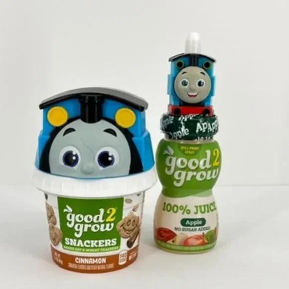 Good2Grow Thomas The Tank Engine Train Snackers & Juice Good 2 Grow NEW!