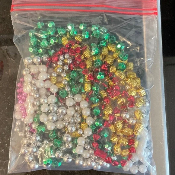 5 for $25 ⭕️ Mardi Gras Beads - Christmas Beads