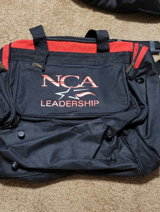 NCA Leadership Black and Red Carry Bag