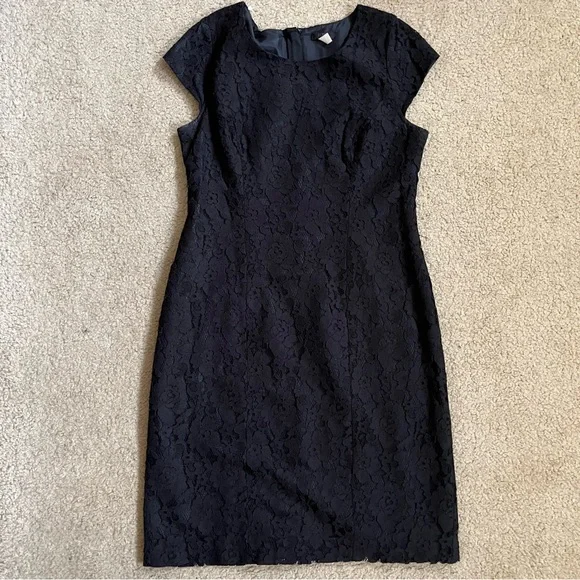 J. Crew Black Lace Dress