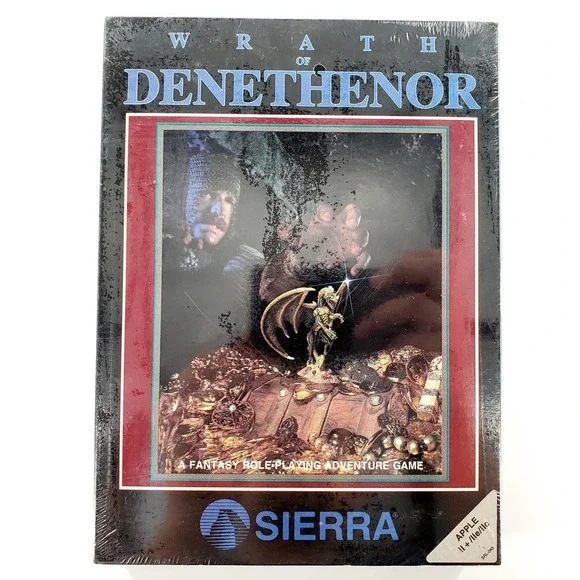 Wrath Of Denethenor Apple II Fantasy RPG Adventure Game 1986 Sierra New Sealed