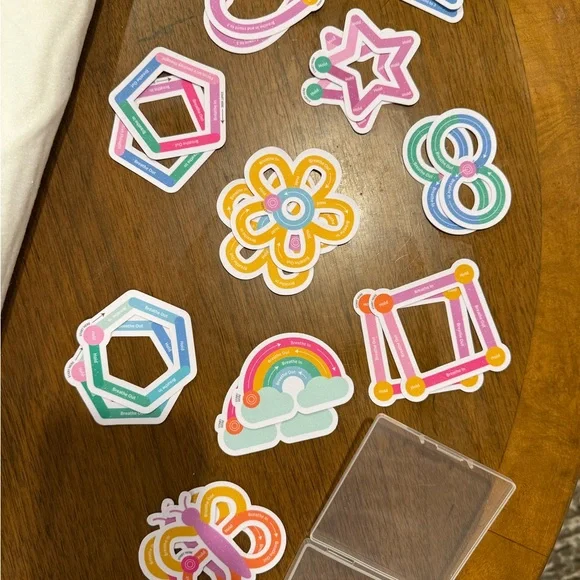 mindfulness calming sensory stickers - great Valentine’s Day gifts!
