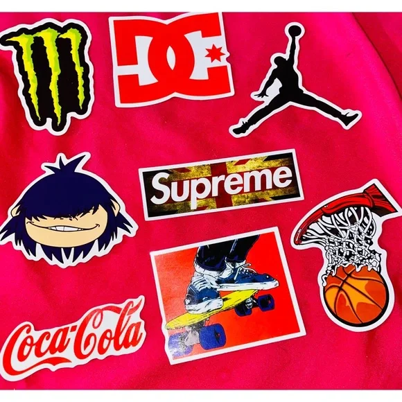 DC SUPREME Skater Sneaker Head Sticker Bundle