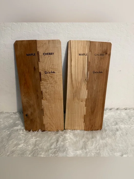 Sur la table duo Maple & Cherry Wood/ Grill/Charcuterie Boards - Set of 2