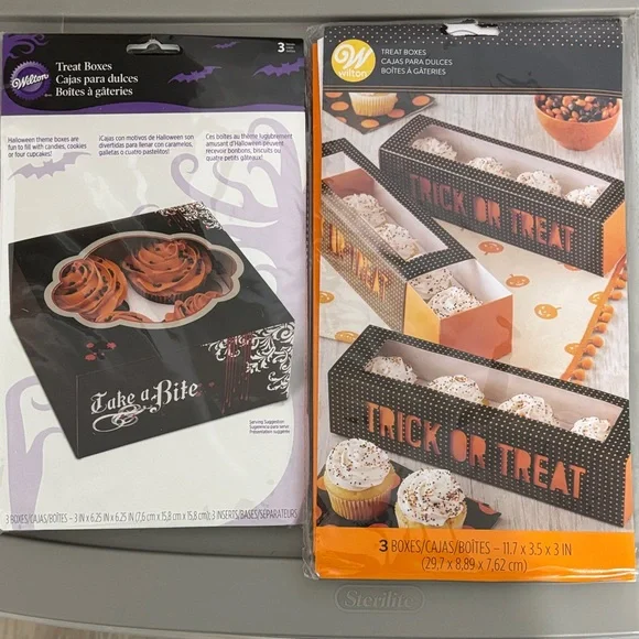 Wilton Trick or Treat Boxes - Black and Orange