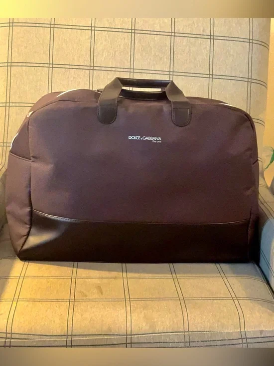 Dolce & Gabbana The One Classic Deep Brown Travel Duffel Bag brown Extra Large
