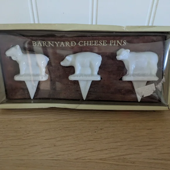 Sur la Table Set of 3 Barnyard Cheese Pins