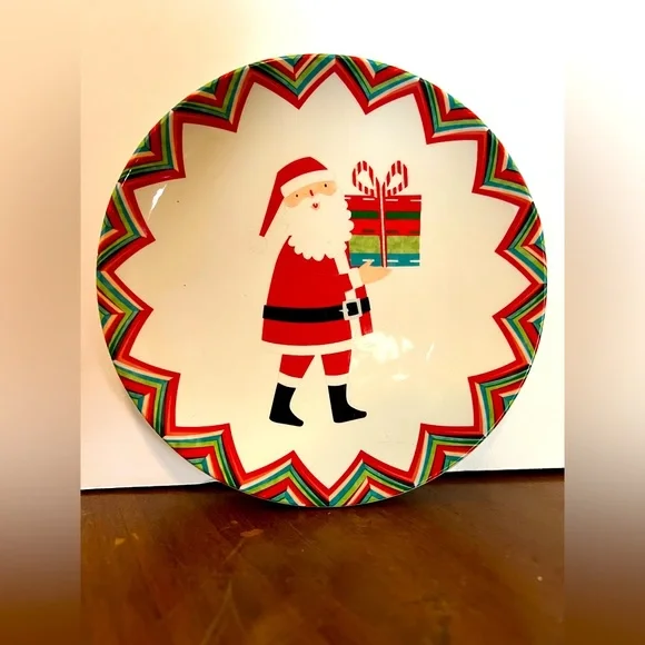 Sur la Table Santa Cookie/apetizer Plate(5)