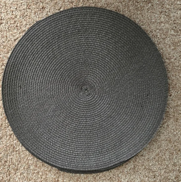 Brown Woven Round Placemats, 15