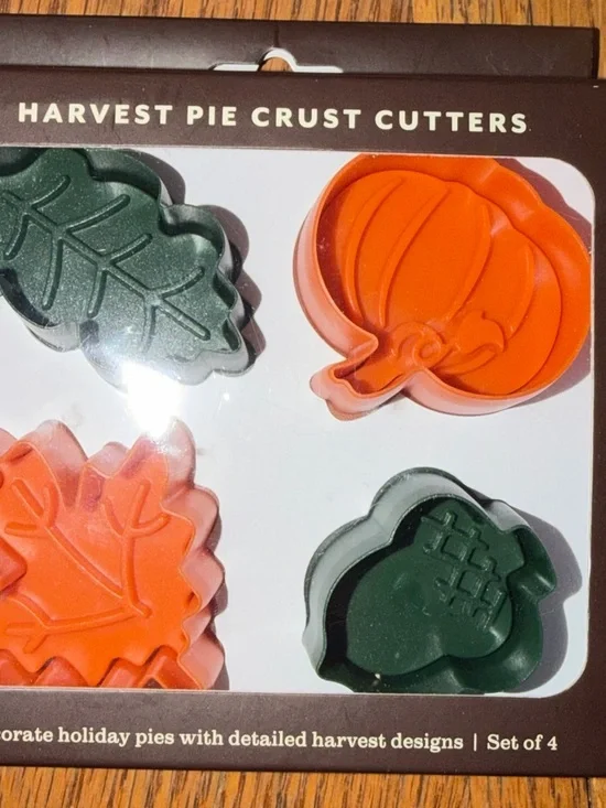 Sur La Table Colorful Harvest Pie Crust Cutter Set