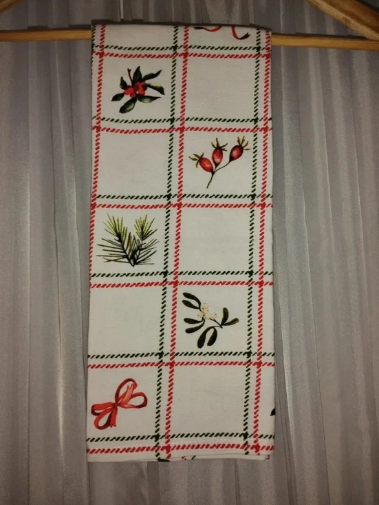 NWOT Sur La Table Christmas Holiday Dish Tea Towel 100% Cotton 20