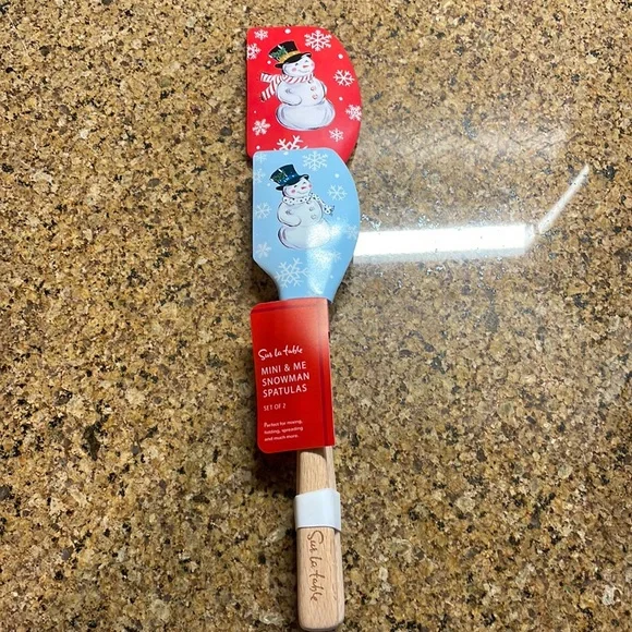Sur La Table Mini & Me Snowman Spatulas Set of 2