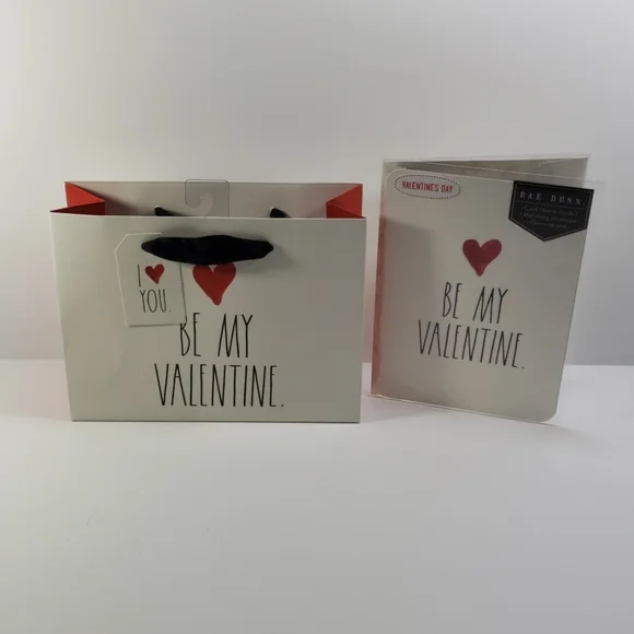 Rae Dunn Valentine's Day Gift bag & Card