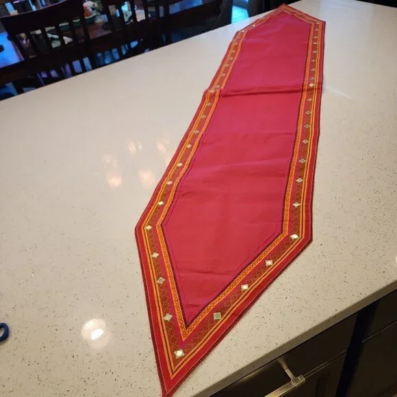 Pier 1 Pink Table Runner 14x72
