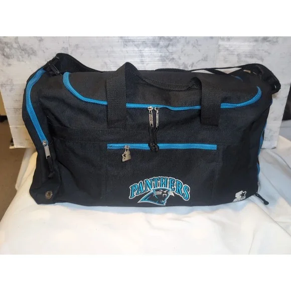 Vintage Starter Duffle Gym Bag NFL Carolina Panthers Top Cat Cheerleader 22