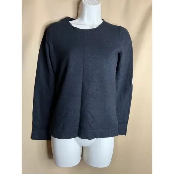 J. Crew Mercantile Black Crew Neck Sweater XS