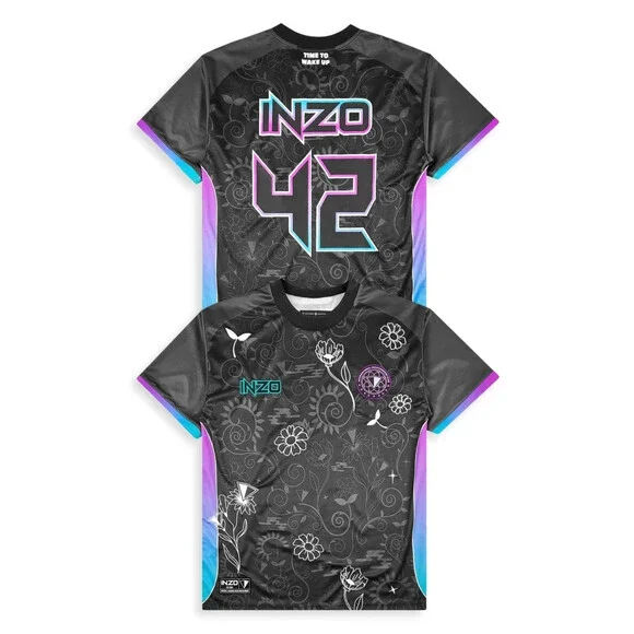 InzoFloral Nebula Soccer Jersey Soccer jersey EDM rave Size XXXL 4XL XXXXLarge