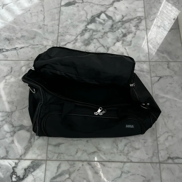 NWOT NRA Black Small Duffle Bag