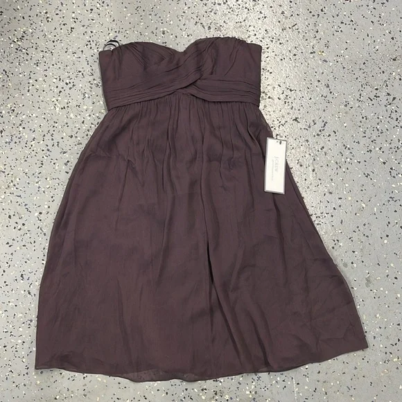 NWT J. Crew Taryn 100% Silk Chiffon Mini Dress Size 4