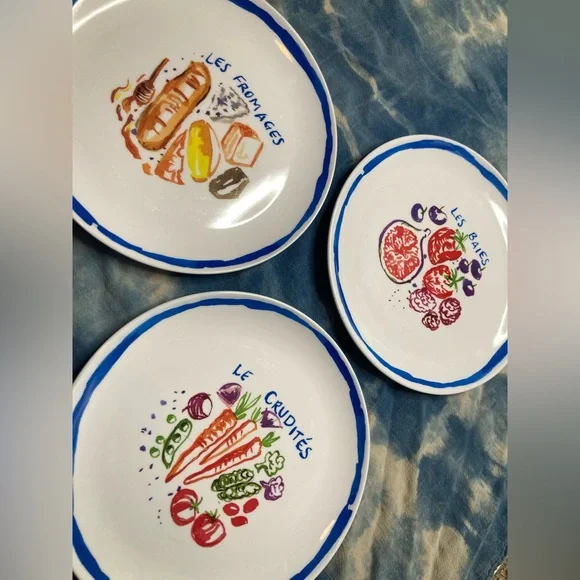 Sur La Table French Melamine Salad Dessert Plates 9