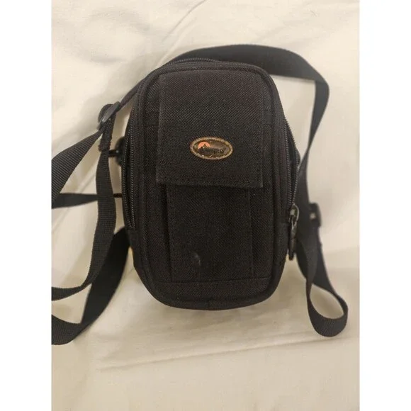 Lowepro Z20 Canvas Camera Bag With Shoulder Strap, Belt Loop, Zip Close- Black